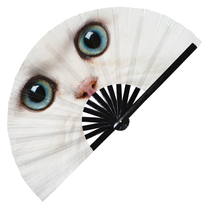 Cat Eyes Bamboo hand fan 10