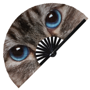 Cat Eyes Bamboo hand fan 5