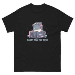 Party Till You Puke - Cute Cat Dj 7 - Unisex classic tee