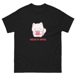 Fueled By Coffee - Cute Cat Coffee - Unisex classic tee