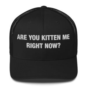 Are you kitten me right now? - Trucker Cap