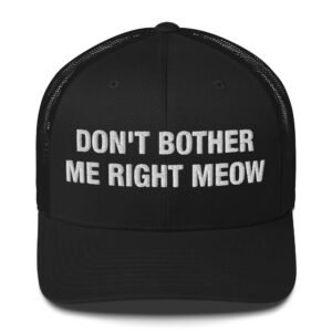 Don't Bother me right meow - Trucker Cap