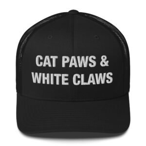 Cat Paws & White Claws - Trucker Cap