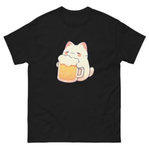 Cute Cat Drinking Beer - Unisex classic tee - Unisex classic tee