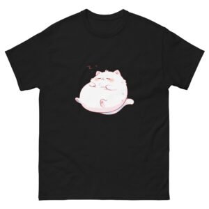 Soft & Sleepy Cat Shirt – Kawaii Kitty Nap Time Tee for Women & Men - Unisex classic tee