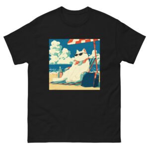 Lazy Summer Cat Shirt – Japanese Print-Style Vacation Cat Tee - Unisex classic tee