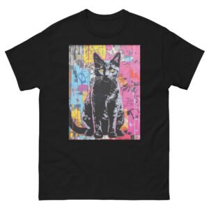 Street Style Cat Shirt – Bright and Bold Cat Art Tee for Fashion Rebels - Unisex classic tee