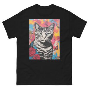 Retro Punk Cat Shirt – Neon Graffiti Style Feline T-Shirt - Unisex classic tee
