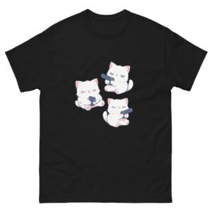 Don't Mess with This Cat Shirt – Funny Anime Cats Gun Graphic Tee - Unisex classic tee