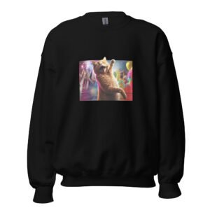Bass Drop Cat Sweatshirt – Unisex Music Festival Animal Shirt - Unisex Sweatshirt
