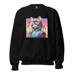 GTA-Inspired Cat Hoodie – Cool Feline Streetwear for Men & Women - Unisex Sweatshirt