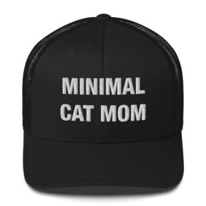 Minimal Cat Mom - Trucker Cap