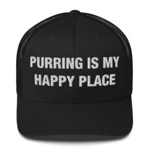 Purring Is My Happy Place - Trucker Cap