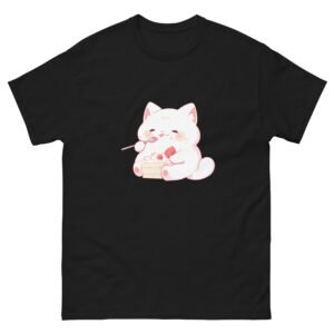 Treat Yourself Cat Shirt – Cozy Graphic Tee with Cake-Loving Kitty - Unisex classic tee
