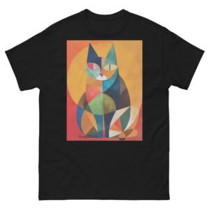 Abstract Prism Cat T-Shirt – Colorful Low-Poly Kitty Design - Unisex classic tee