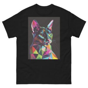 Pop-Art Geometry Cat Shirt – Bright Multi-Color Feline Graphic - Unisex classic tee