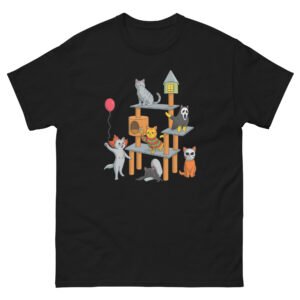 Funny Horror Cats Shirt - Scary Movie Cat Parody Halloween - Unisex classic tee