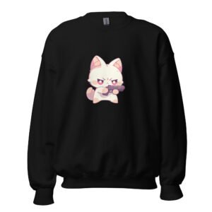 Fierce Feline Firepower Sweatshirt – Funny Cat Lover Gift Hoodie - Unisex Sweatshirt