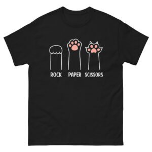 Funny Rock Paper Scissors Cat Paw - Unisex classic tee