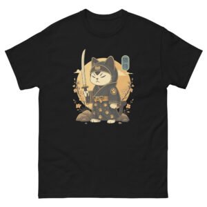Samurai Cat - Kawaii Ninja Kitty in Kimono Anime - Unisex classic tee