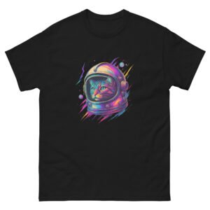 Psychedelic Space Cat - Trippy Astronaut Kitty Galaxy - Unisex classic tee