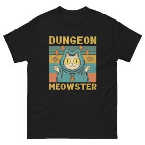 Dungeon Meowster - Cute Funny Retro Cat - Unisex classic tee