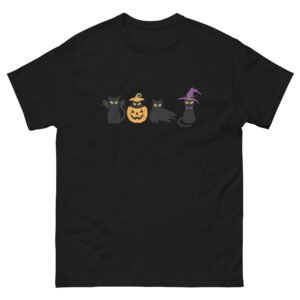 Halloween Black Cat - Cute Spooky Cats In Costume - Unisex classic tee