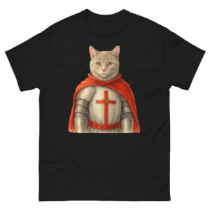 Crusader Cat - Medieval Knight Cat in Armor - Unisex classic tee