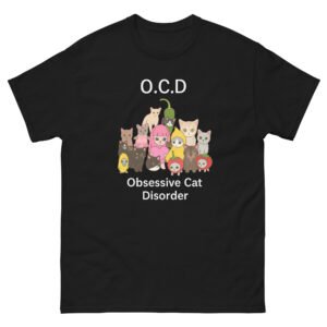 Funny OCD Cat - Obsessive Cat Disorder Multi-Cat Graphic Tee - Unisex classic tee