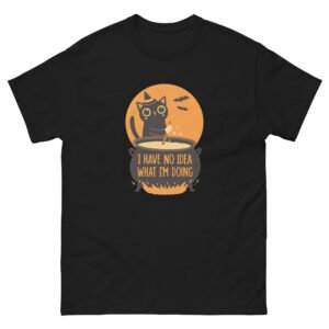 Halloween Black Cat Cauldron - I Have No Idea What I’m Doing Tee - Unisex classic tee