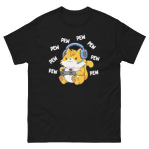 Gamer Cat - Cute Funny Pew Pew Cat Gaming Lovers Tee - Unisex classic tee