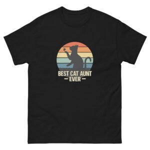 Best Cat Aunt Ever - Cute Retro Cat Lovers Gift Tee - Unisex classic tee
