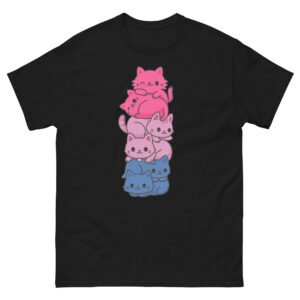 Stacked Colorful Cats - Cute Kawaii Cat Lover Graphic Tee - Unisex classic tee