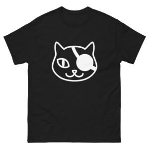 Minimalist Cat Face Outline - Modern Line Art Cat Lover Tee - Unisex classic tee
