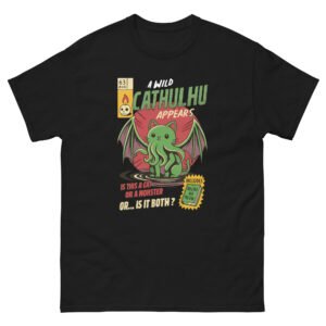 Cthulhu Cat - Funny Cat Monster Mashup Graphic Tee for Nerds & Gamers - Unisex classic tee