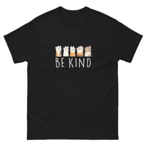 Be Kind Cat Paw - Positive Message Animal Lover Tee - Unisex classic tee
