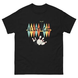 Retro Alley Cat Bowling - Vintage Cat Lover Graphic Tee - Unisex classic tee