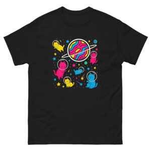Space Cats - Colorful Planet Galaxy Cat Lover Graphic Tee - Unisex classic tee