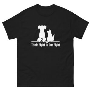 Rescue Cat - Their Fight Is Our Fight Animal Rescue Graphic Tee - Unisex classic tee