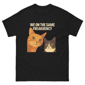 Same Freakuency Cat - Funny Orange Cats Friendship Vibe T-Shirt for Cat Lovers - Unisex classic tee