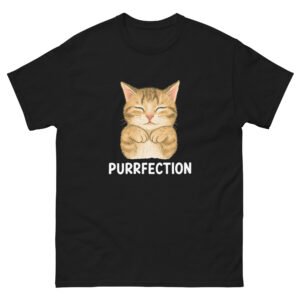 Purrfection Cat - Cute Smiling Cat Design for Cat Lovers and Pet Owners - Unisex classic tee