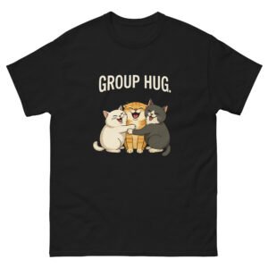 Group Hug Cat - Adorable Cats Hugging Funny Cat Lover Graphic Tee - Unisex classic tee