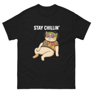 Stay Chillin’ Vacation Cat - Sunglasses Beach Kitty Graphic Tee, Summer Aesthetic Unisex - Unisex classic tee